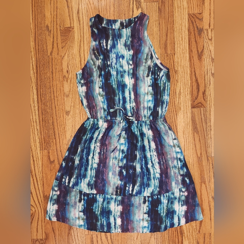 Mossimo SZ XSmall Colorful Tie-Dye Sleeveless Drawstring Dress